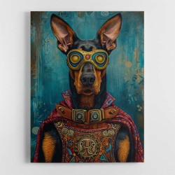 Superhero Doberman