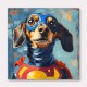 Superman Dachshund Wall Art Superman Dachshund Wall Art