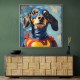 Superman Dachshund Wall Art Superman Dachshund Wall Art