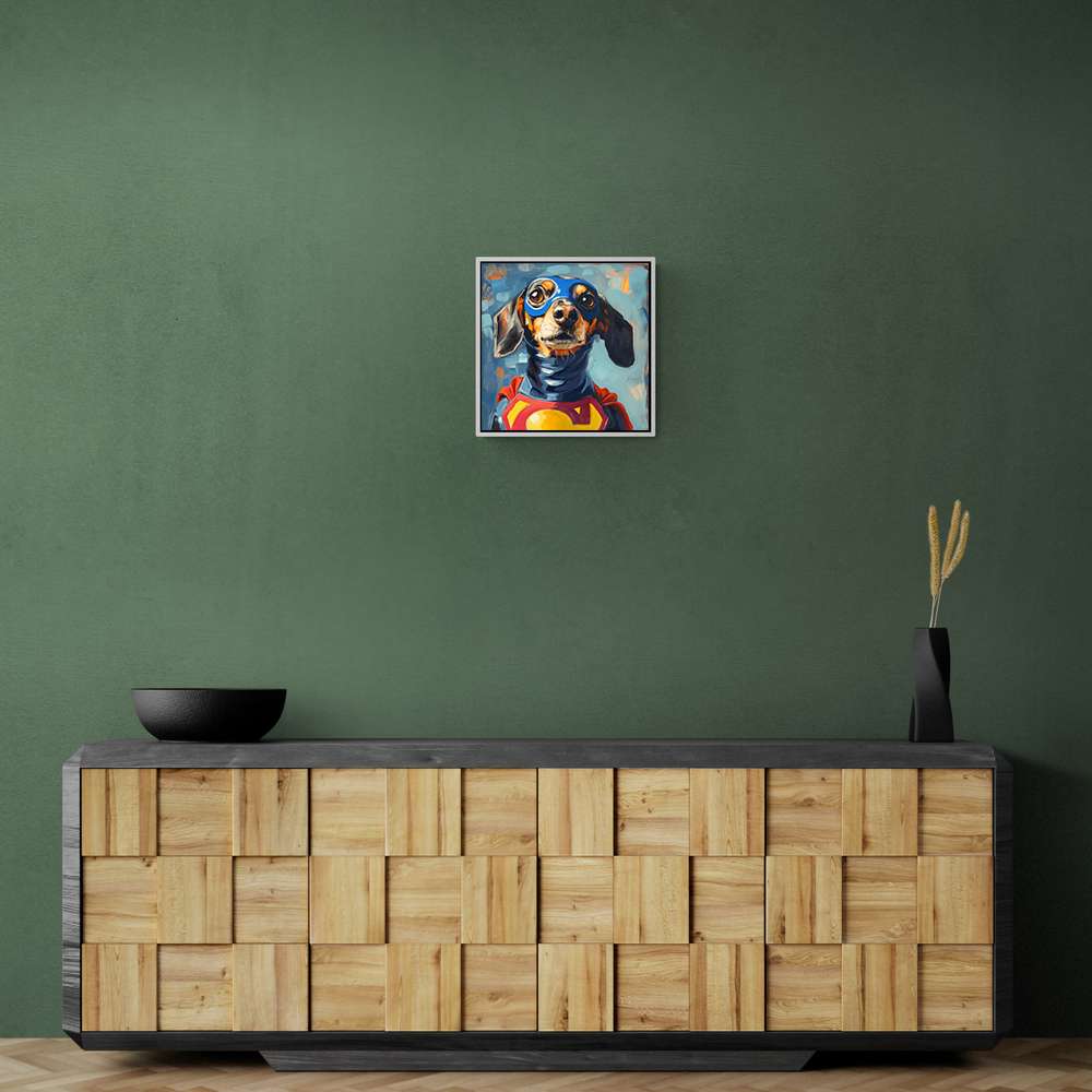 Superman Dachshund Wall Art Superman Dachshund Wall Art