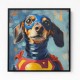 Superman Dachshund Wall Art Superman Dachshund Wall Art