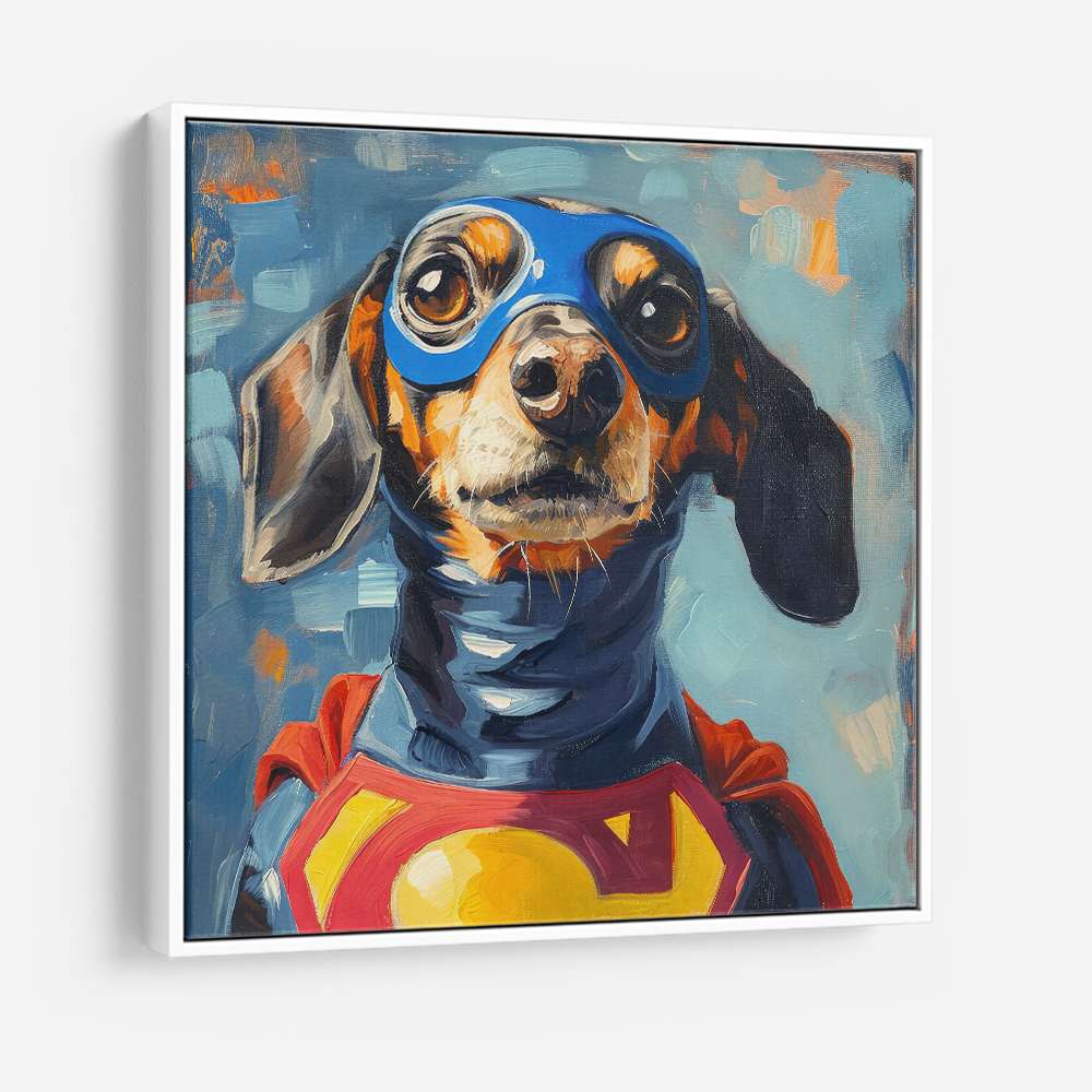 Superman Dachshund Wall Art Superman Dachshund Wall Art