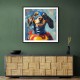 Superman Dachshund Wall Art Superman Dachshund Wall Art