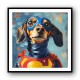 Superman Dachshund Wall Art Superman Dachshund Wall Art