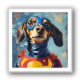 Superman Dachshund Wall Art Superman Dachshund Wall Art