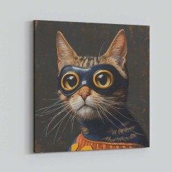 Masked Ginger Cat Wall Art