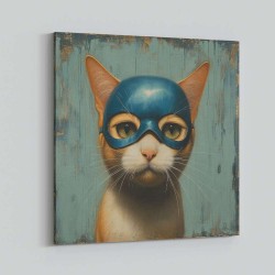 Masked Ginger Cat 2 Wall Art