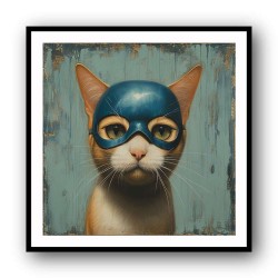 Masked Ginger Cat 2 Wall Art