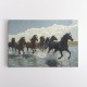 Choose Product Type:: Canvas Seven Galloping River Horses