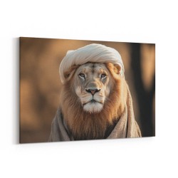 Keffiyeh Lion Wall Art