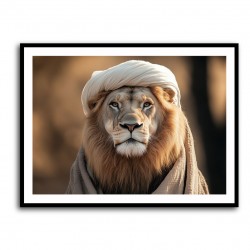 Keffiyeh Lion Wall Art