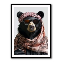 Keffiyeh Black Bear