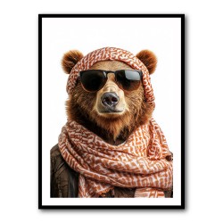Keffiyeh Brown Bear