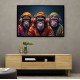 Three Chimps Punk Wall Art