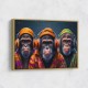Three Chimps Punk Wall Art