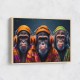 Three Chimps Punk Wall Art