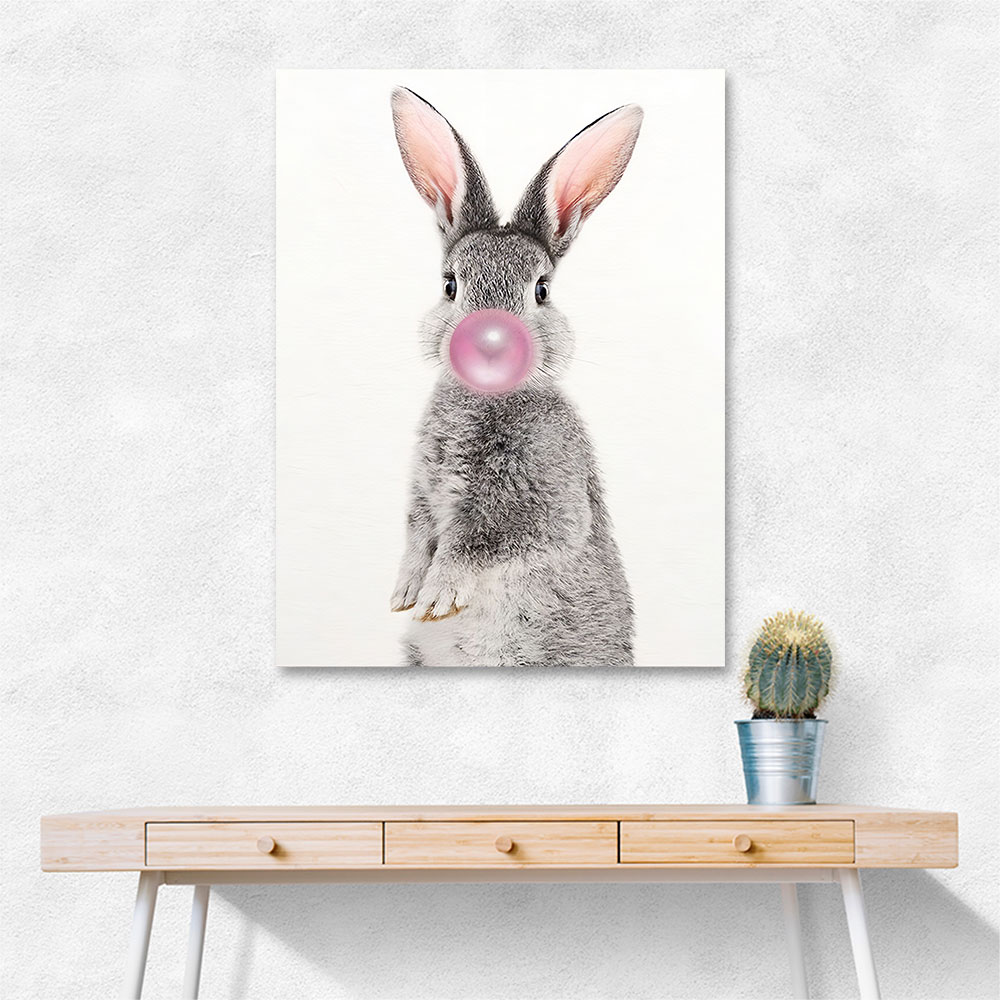 Grey Rabbit Bubble Gum