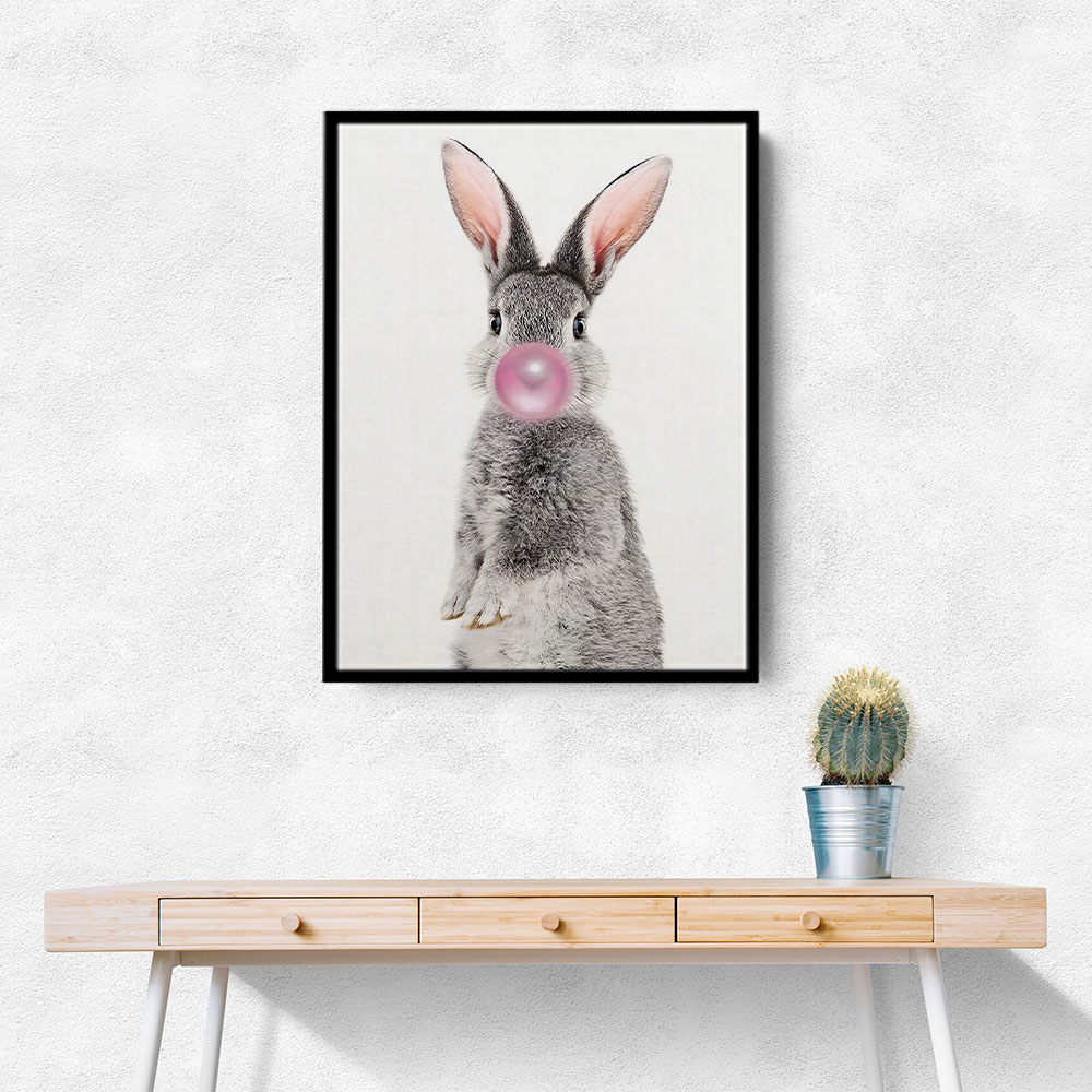 Grey Rabbit Bubble Gum