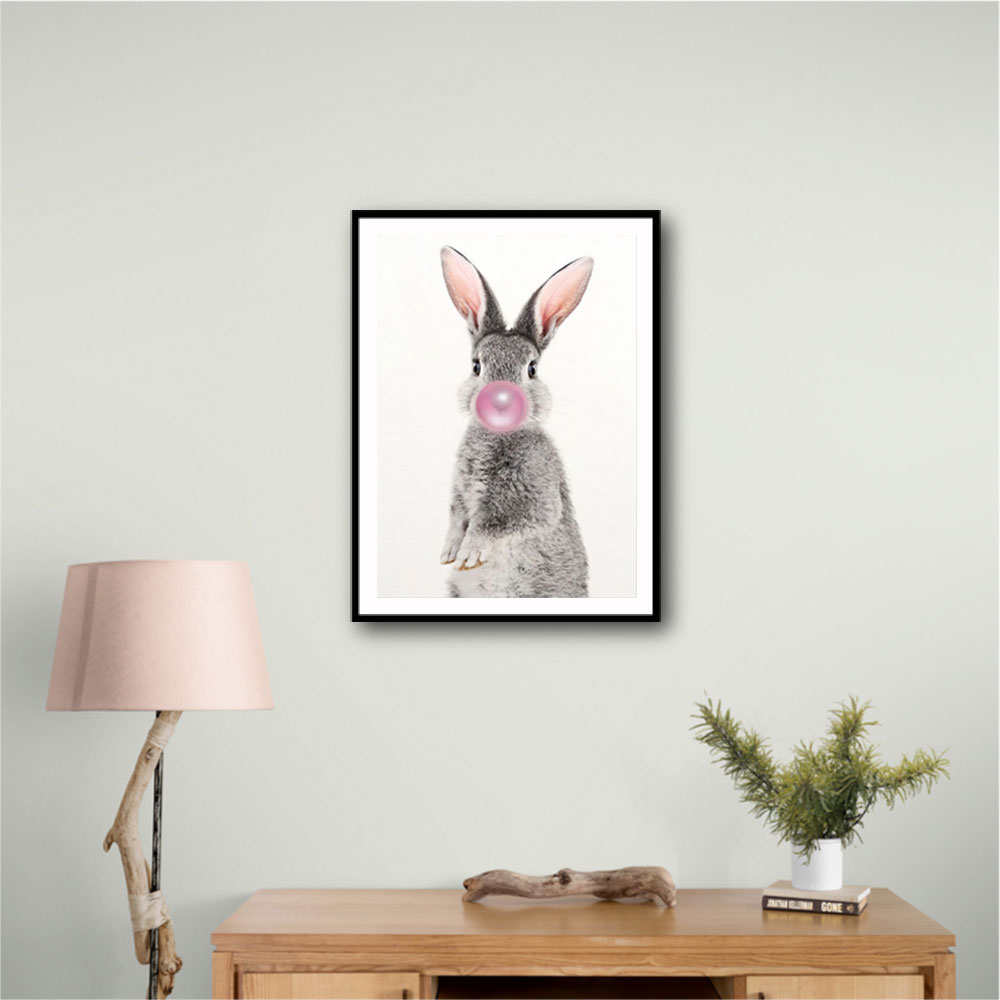 Grey Rabbit Bubble Gum