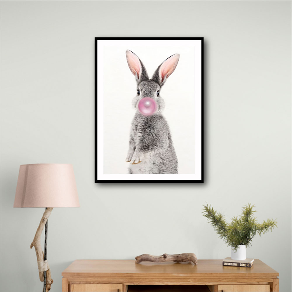 Grey Rabbit Bubble Gum