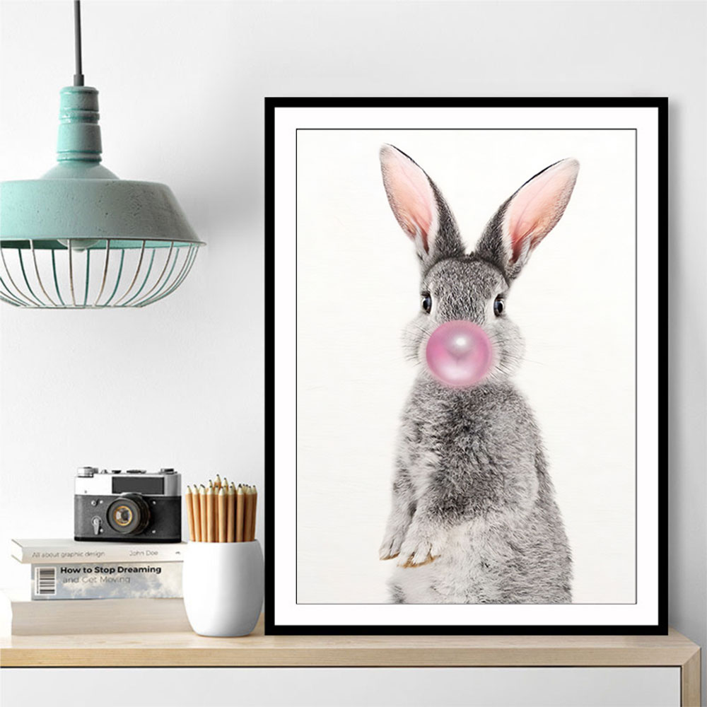 Grey Rabbit Bubble Gum