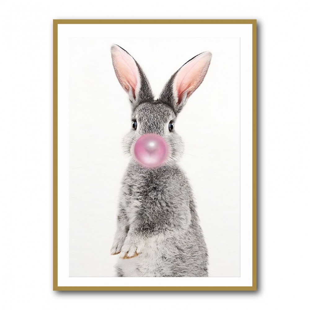 Grey Rabbit Bubble Gum