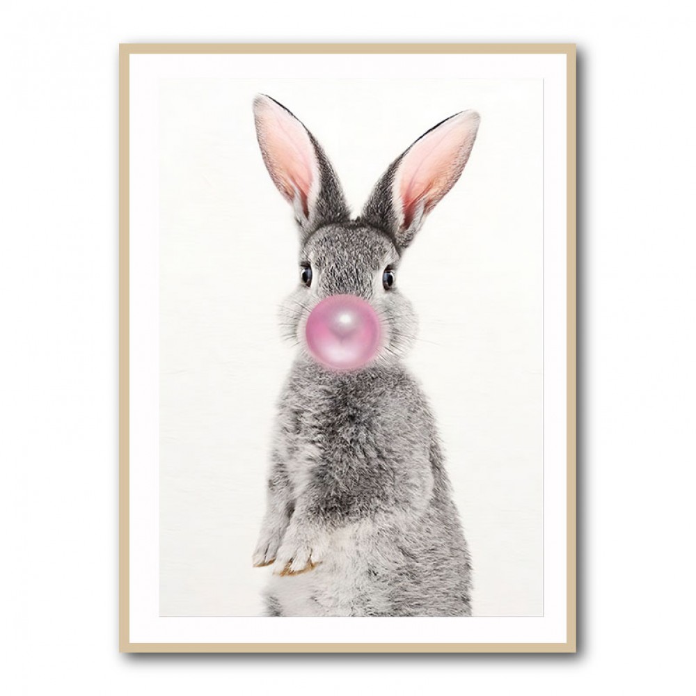 Grey Rabbit Bubble Gum