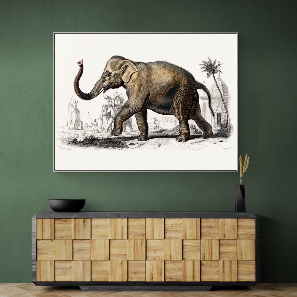 Vintage Elephant Wall Art