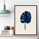 Monstera Marble Blue