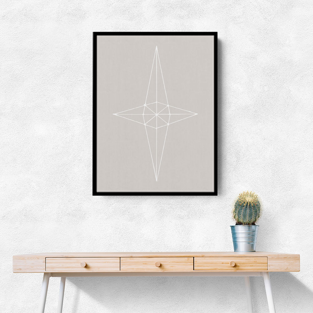 Grid Star Grey Grid Star Grey