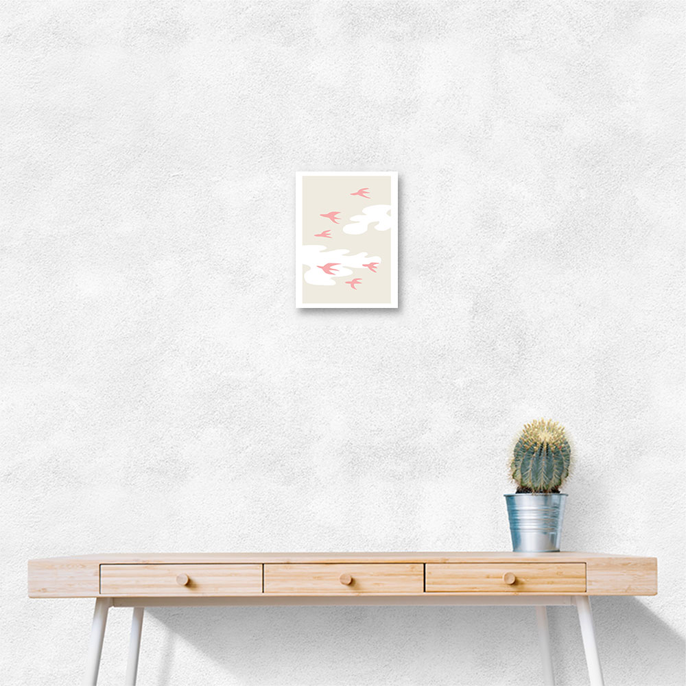 Pink Birds Wall Art