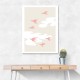 Pink Birds Wall Art