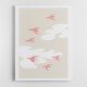 Pink Birds Wall Art