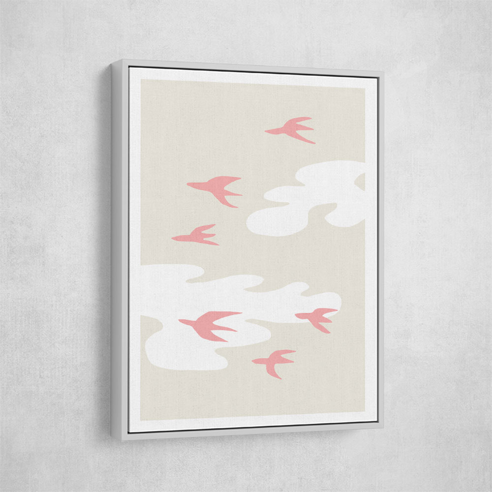 Pink Birds Wall Art