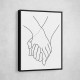 Holding Hands Line Art