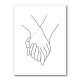 Holding Hands Line Art