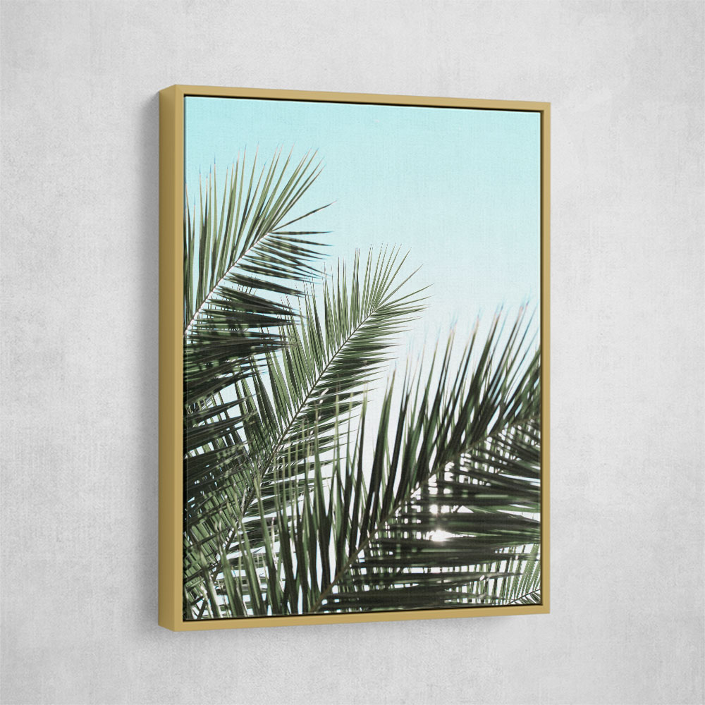 Palm leaves, sky 1