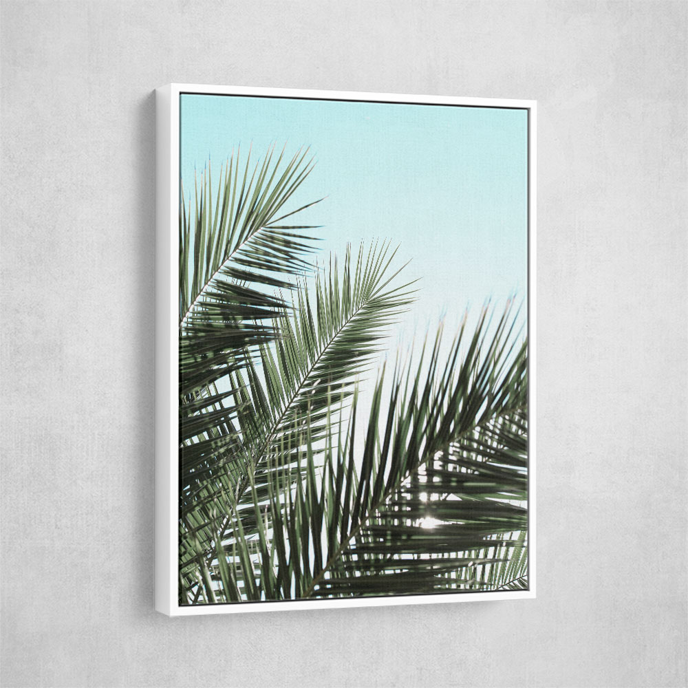 Palm leaves, sky 1