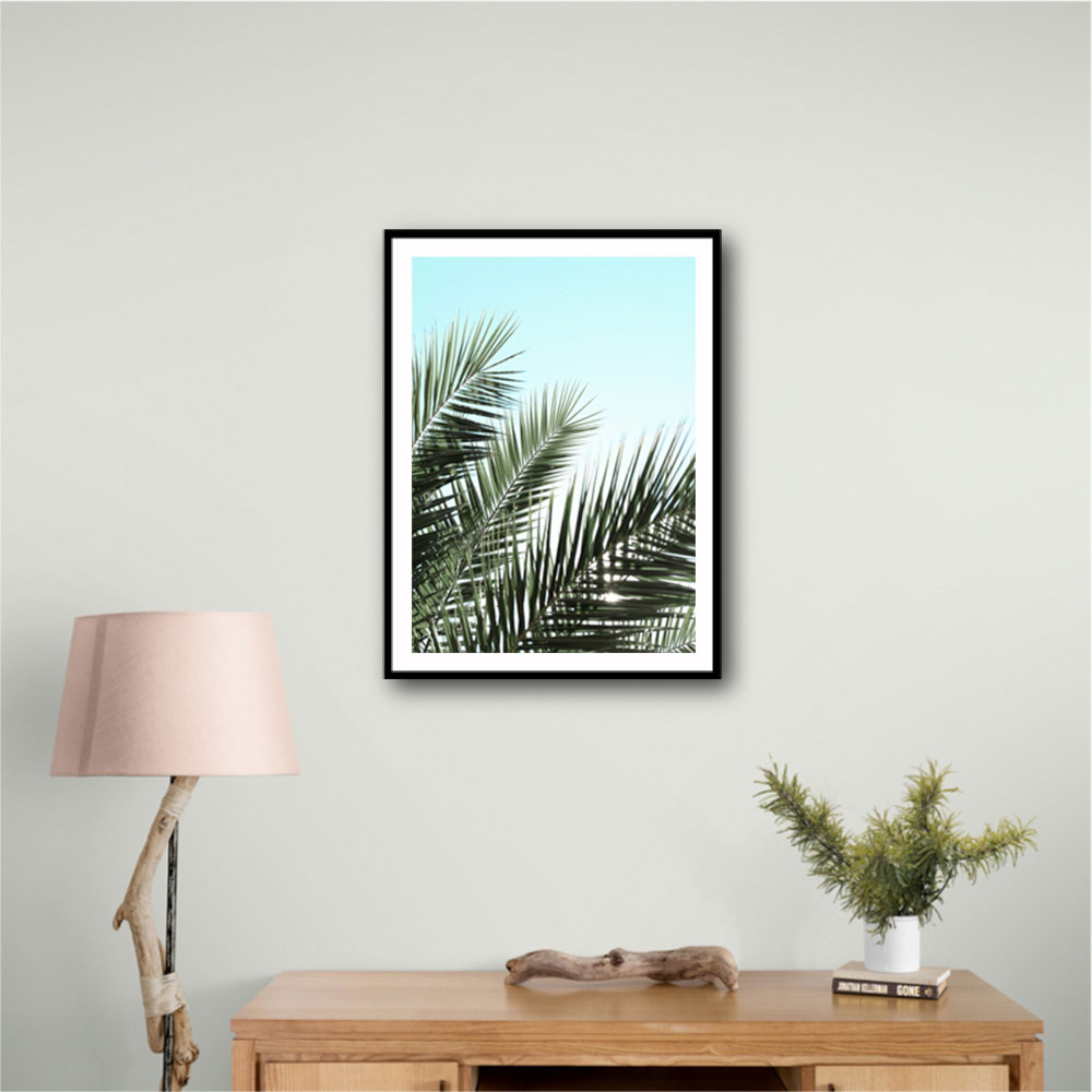 Palm leaves, sky 1