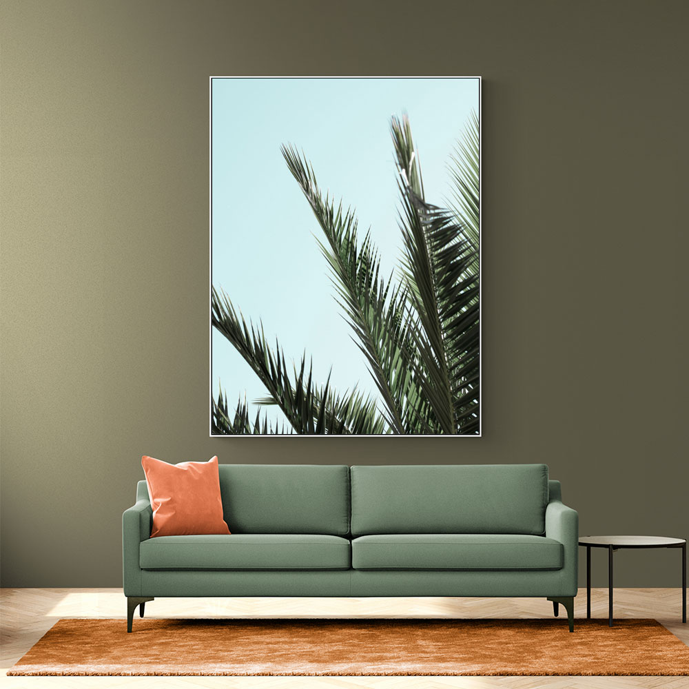 Palm leaves and sky 2