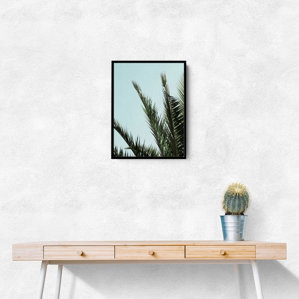Palm leaves and sky 2