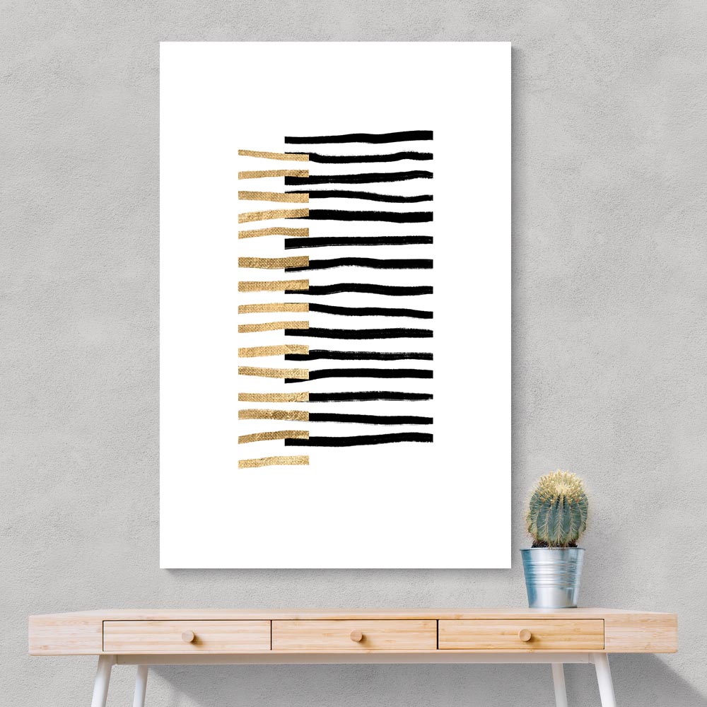 Gold on Black Lines Gold on Black Lines
