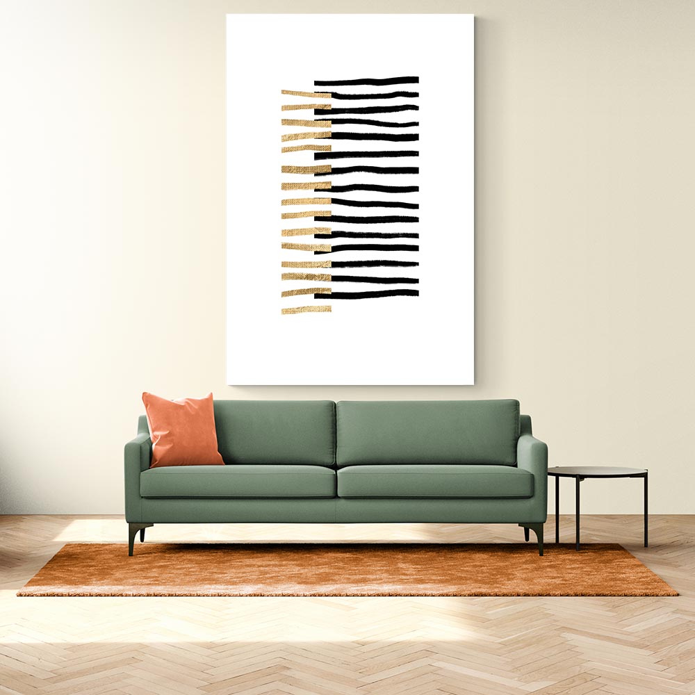 Gold on Black Lines Gold on Black Lines