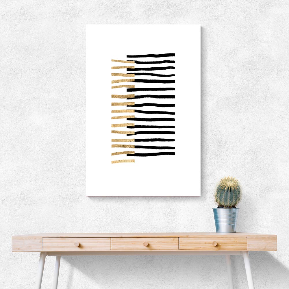 Gold on Black Lines Gold on Black Lines
