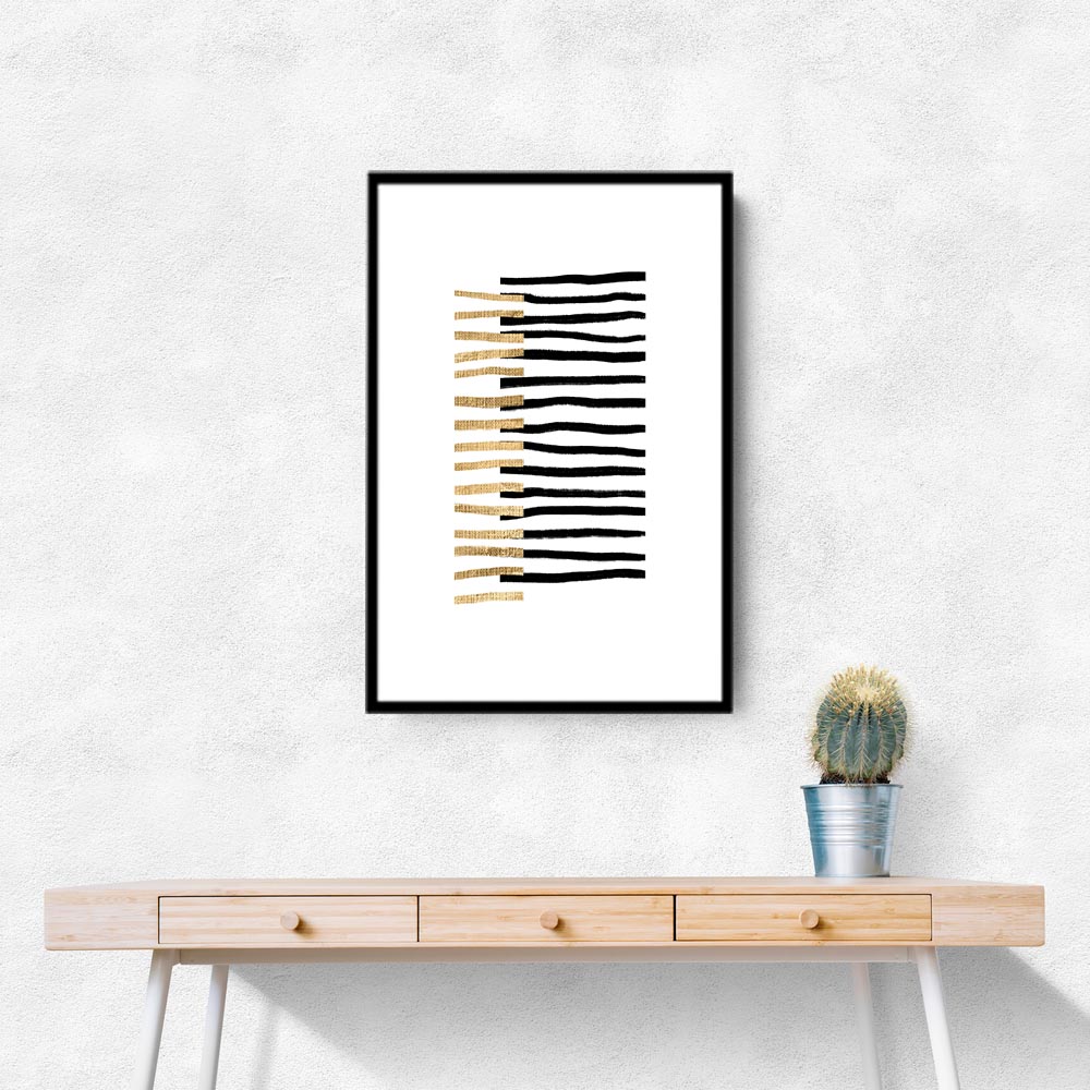 Gold on Black Lines Gold on Black Lines