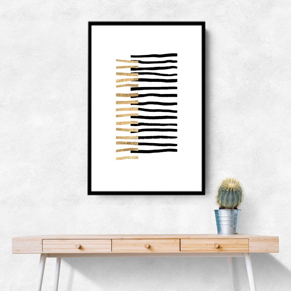 Gold on Black Lines Gold on Black Lines