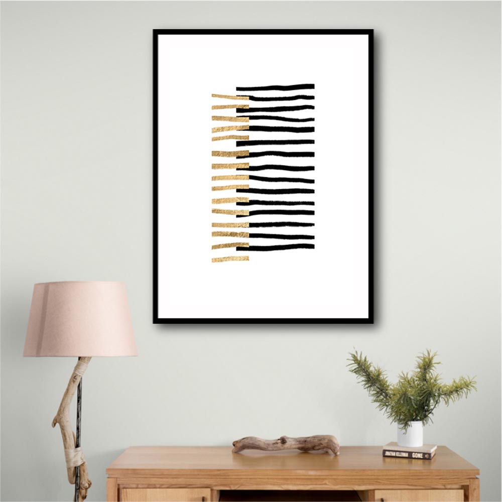 Gold on Black Lines Gold on Black Lines
