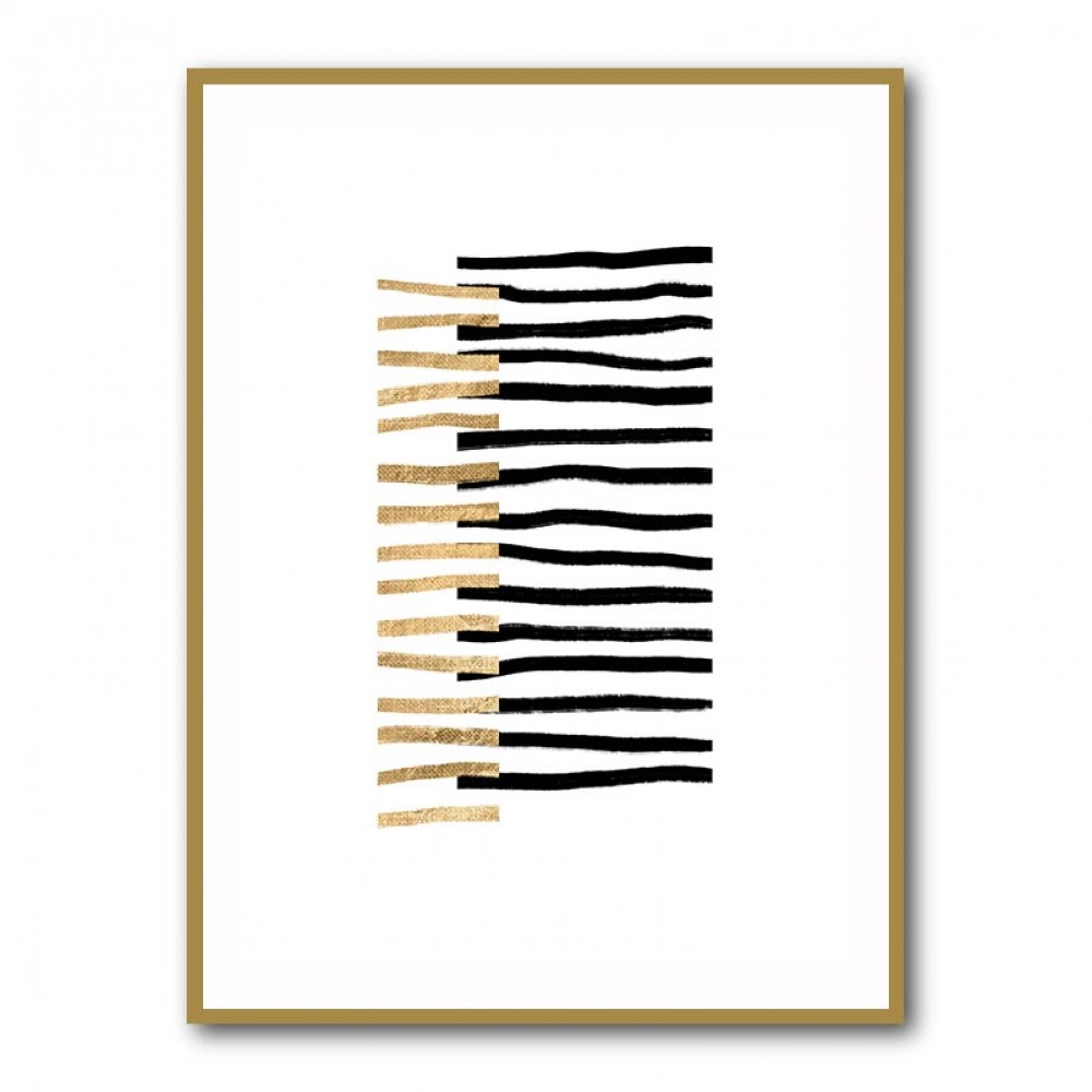 Gold on Black Lines Gold on Black Lines