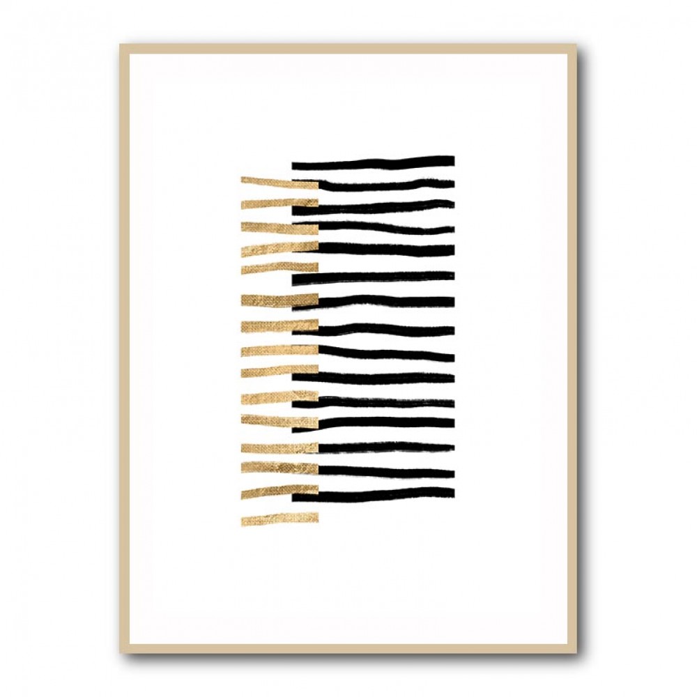 Gold on Black Lines Gold on Black Lines