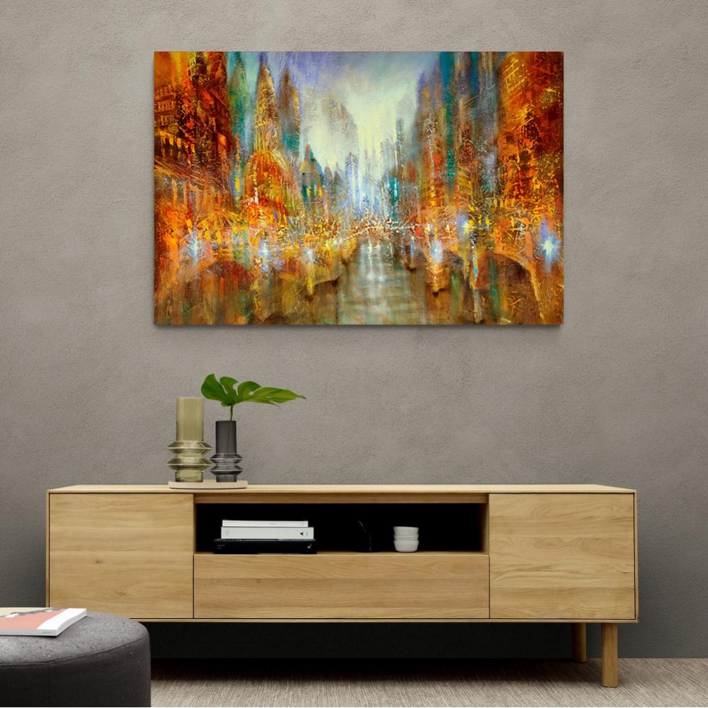 City of Lights Abstract Wall Art